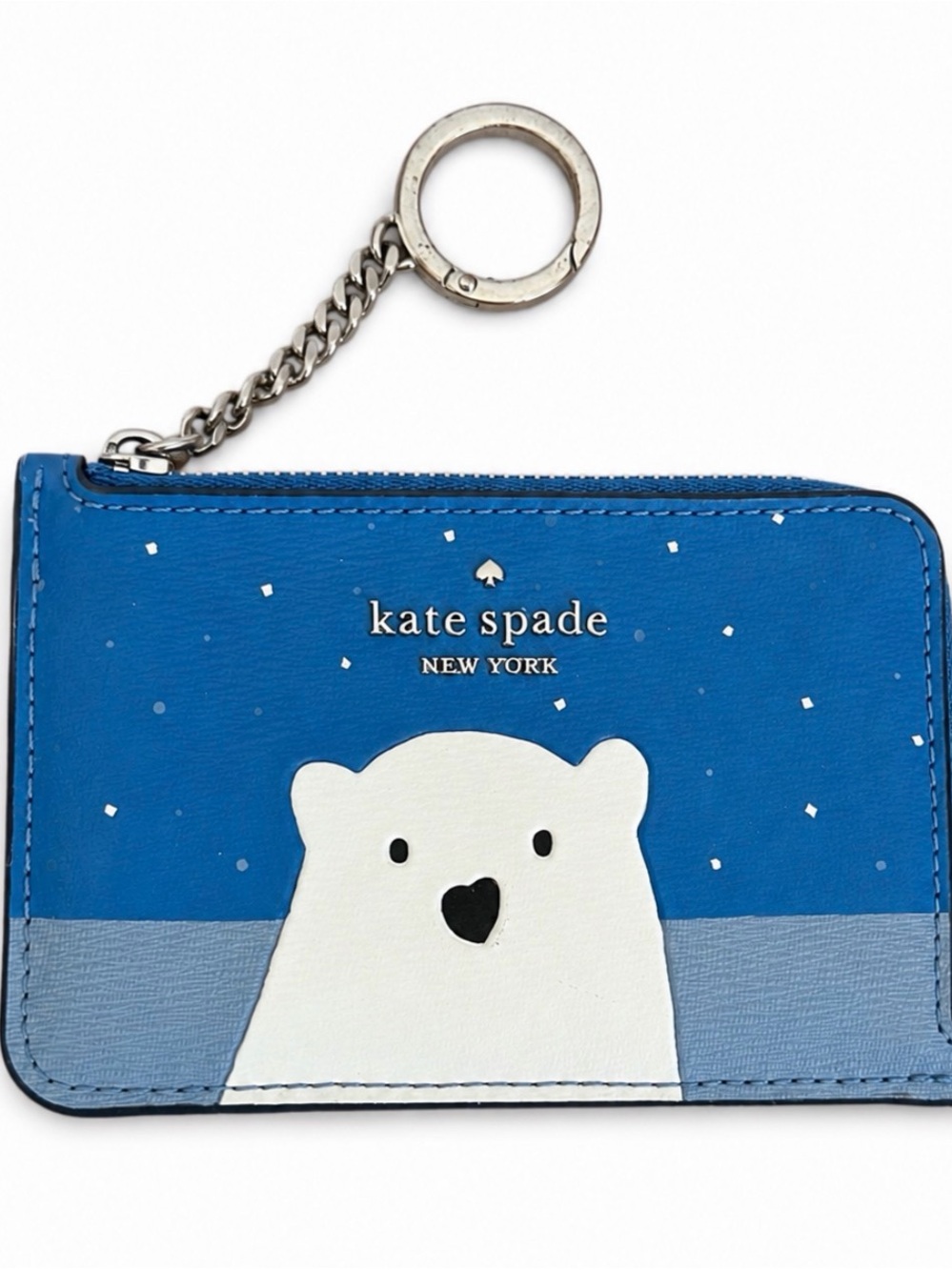 Kate Spade ❄️ Arctic Friends Medium L-Zip Card Holder